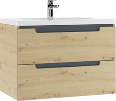 Тумба подвесная под умывальник Домино "Mario 80" Glory с 2 ящиками