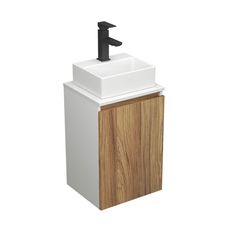 Комплект для ванной,3 предмета(Тумба Bau Blackwood 40+раковина BAU, смеситель Hotel Black) Bauedge