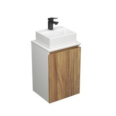 Комплект для ванной,3 предмета Bau (Тумба Bau Blackwood 40+раковина BAU, смеситель Cerama) Bauedge