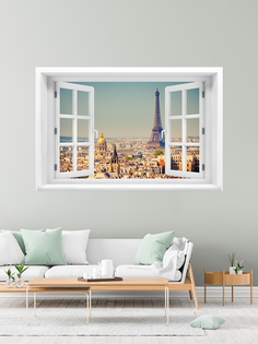 Фотообои бумажные Postermarket WM-230 Окно в Париж 180х119 см