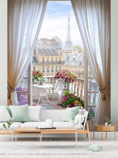 Фотообои бумажные Postermarket WM-231 Воздух Парижа 200х260 см