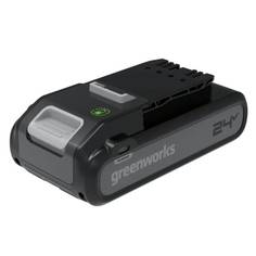 Аккумулятор Greenworks, 24V, 4Ач, с двумя USB-C разъемами, 2940407