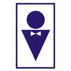 Знак "Туалет мужской", Фолиант 610040, 10 шт. Foliant