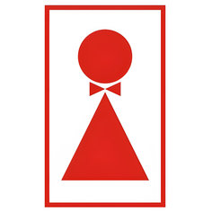 Знак "Туалет женский", Фолиант 610041, 10 шт. Foliant
