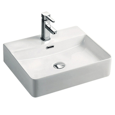 Раковина накладная Soul of Calypso CS2173-S с отв. под смеситель белый