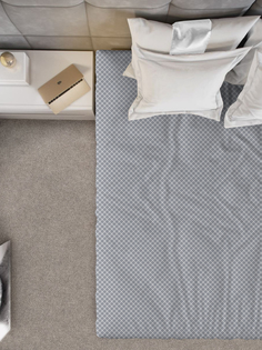 Простыня Галтекс 1,5-спальная 150х215 см. Вестерн серый Galtex