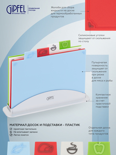 Набор досок разделочных GIPFEL GALAXY 50963 4 шт