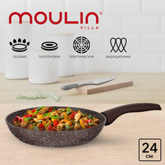 Сковорода антипригарная Moulin Villa Brownstone BS-24-I, индукция, 24 см