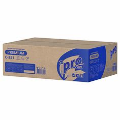 Салфетки бумажные Protissue Premium 2 слоя 200 шт 20 пачек 21х16 см
