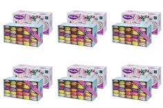 Салфетки бумажные Plushe ассорти 100л. 2сл. v-сложение 6шт