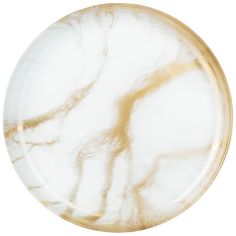 Тарелка десертная Bronco White Marble 21х21х2см, стекло (332-029_)