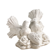 Фигура "Голуби на сердце" перламутр, 20х16х17см Хорошие сувениры