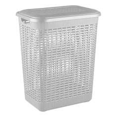 Корзина Econova Rattan Style Taupe для белья серо-коричневая 50 л 42x31x56 см