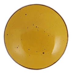Тарелка Porcelana Bogucice Alumina 28 см желтая