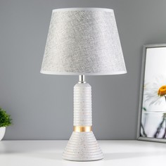 Настольная лампа "Белана" Е14 40Вт серо-золотой 22х22х38,5 см Risalux