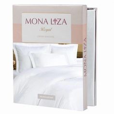 Комплект постельного белья Mona Liza Royal полутораспальный сатин-жаккард белый