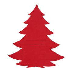 Салфетка Homeclub Royal Christmas для столовых приборов 19x21 см фетр