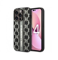 Чехол Karl Lagerfeld PU Monogram Vertical logo Hard для iPhone 14 Pro, Серый