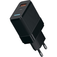 Сетевое зарядное устройство Red Line UN-20 1xUSB, 1xUSB Type-C 5 А черный