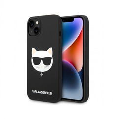 Чехол Karl Lagerfeld Liquid silicone Choupette Hard (MagSafe) для iPhone 14 Plus, Черный