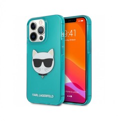 Чехол Karl Lagerfeld TPU FLUO Choupette Hard для iPhone 14 Pro, Голубой