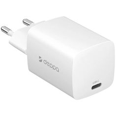 Сетевое зарядное устройство Deppa 11431 1xUSB Type-C 5.3 А белый