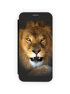 Чехол для Realme 10 Pro 5G с магнитом, черный с принтом ЛЕВ Zibelino
