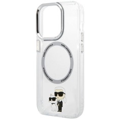Чехол Karl Lagerfeld для iPhone 14 Pro Max с MagSafe, прозрачный (KLHMP14XHNKCIT)
