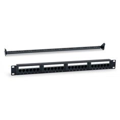 Патч-панель WRline WR-PL-24-C5E-D 19" 1U 24xRJ45 кат.5e
