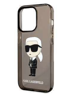 Чехол Karl Lagerfeld для iPhone 14 Pro Max с принтом, Black