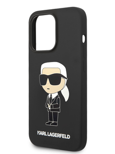 Чехол Karl Lagerfeld для iPhone 14 Pro Max из силикона, black