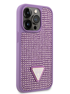 Чехол Guess для iPhone 14 Pro со стразами Purple
