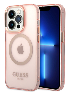 Чехол Guess для iPhone 14 Pro Max с MagSafe Pink