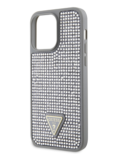 Чехол Guess для iPhone 14 Pro Max со стразами Silver