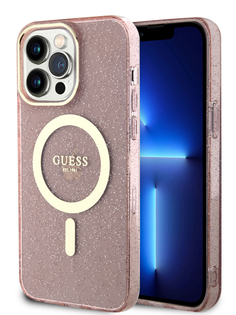 Чехол Guess для iPhone 14 Pro Max с MagSafe Pink