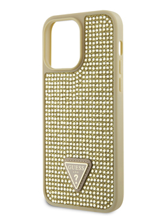 Чехол Guess для iPhone 14 Pro Max со стразами Gold