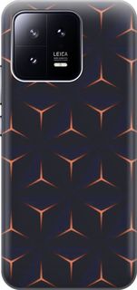 Силиконовый чехол на Xiaomi 13 с эффектом блеска "Темные пирамиды" Gosso Cases