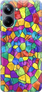 Силиконовый чехол на Realme 10 Pro "Яркая мозаика" Gosso Cases