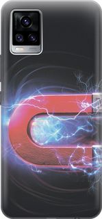 Силиконовый чехол на Vivo V20 "Южный полюс магнита" Gosso Cases