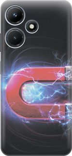 Силиконовый чехол на Infinix Hot 30i "Южный полюс магнита" Gosso Cases