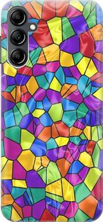 Силиконовый чехол на Samsung Galaxy A14 "Яркая мозаика" Gosso Cases