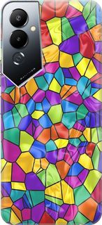 Силиконовый чехол на Tecno Pova 4 с принтом "Яркая мозаика" Gosso Cases