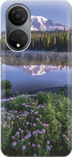 Силиконовый чехол на Honor X7 "Дымка над горным озером" Gosso Cases