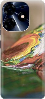 Силиконовый чехол на Tecno Spark 10 Pro "Кисть и краска" Gosso Cases
