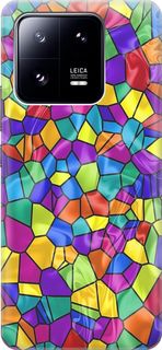 Силиконовый чехол на Xiaomi 13 Pro Про с принтом "Яркая мозаика" Gosso Cases