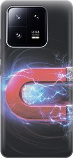 Силиконовый чехол на Xiaomi 13 Pro Про с принтом "Южный полюс магнита" Gosso Cases