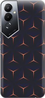 Силиконовый чехол на Tecno Pova 4 с эффектом блеска "Темные пирамиды" Gosso Cases