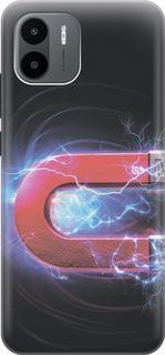 Силиконовый чехол на Xiaomi Redmi A1 с принтом "Южный полюс магнита" Gosso Cases