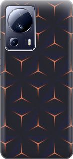 Силиконовый чехол на Xiaomi 13 Lite "Темные пирамиды" Gosso Cases