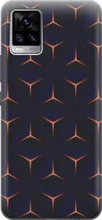 Силиконовый чехол на Vivo V20 "Темные пирамиды" Gosso Cases